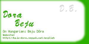 dora beju business card